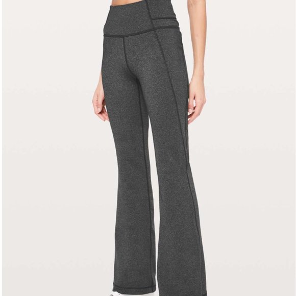 lululemon athletica Pants - Lululemon Groove Pant Flare *Full-On Luxtreme 32" Heathered Black 6